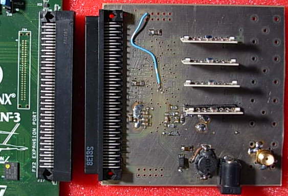 Photo of quad A/D board, top side